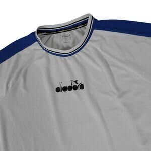 Diadora Performance Soccer Training T Shirt Crew Neck Men's Large